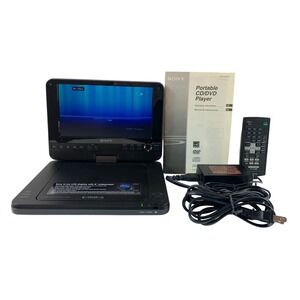 Sony DVP-FX820 Portable DVD Player 8 Inch Swivel Screen Black with Remote Bundle
